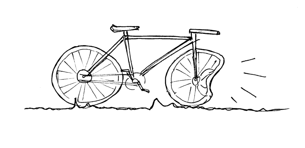 Architektieren Skizze 063 Fahrrad